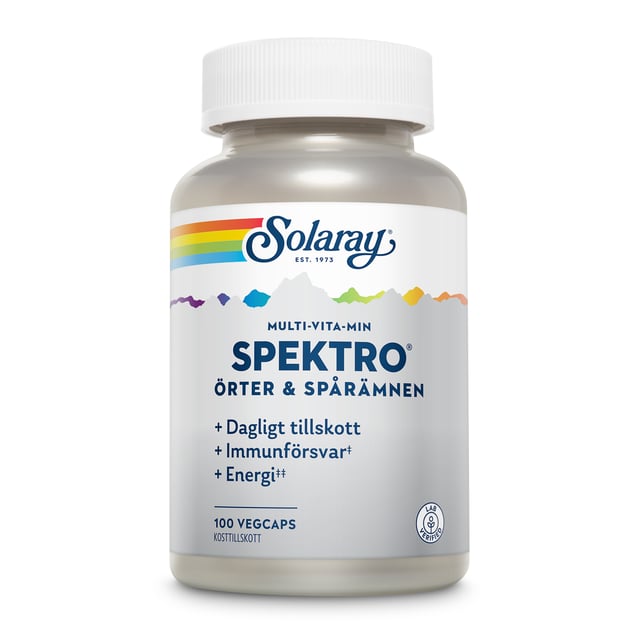 Solaray Spektro Multivitamin 100 kapslar | Vitaminer & kosttillskott - Vitaminer & mineraler - Multivitamin - Multivitaminkomplex | Apoteka