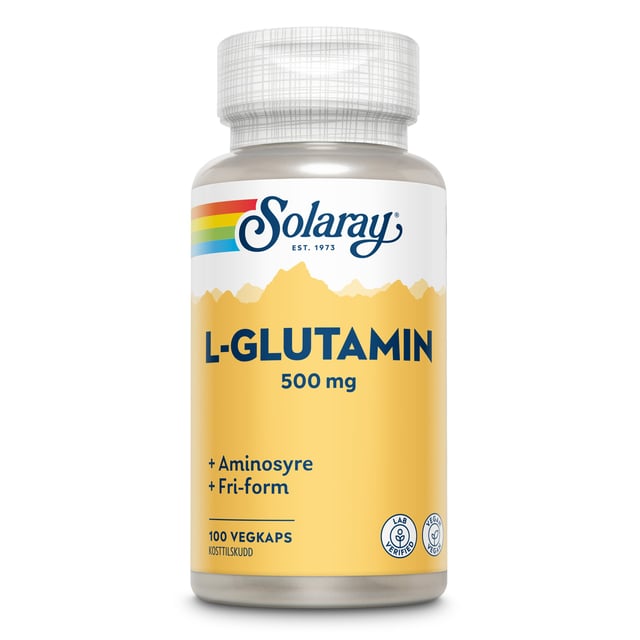 Solaray L-Glutamin 100 kapslar | Träning - Aminosyror - L-Glutamin,Vitaminer & kosttillskott - Aminosyror | Apoteka