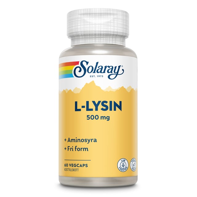 Solaray L-lysin 60 kapslar | Vitaminer & kosttillskott - Aminosyror | Apoteka