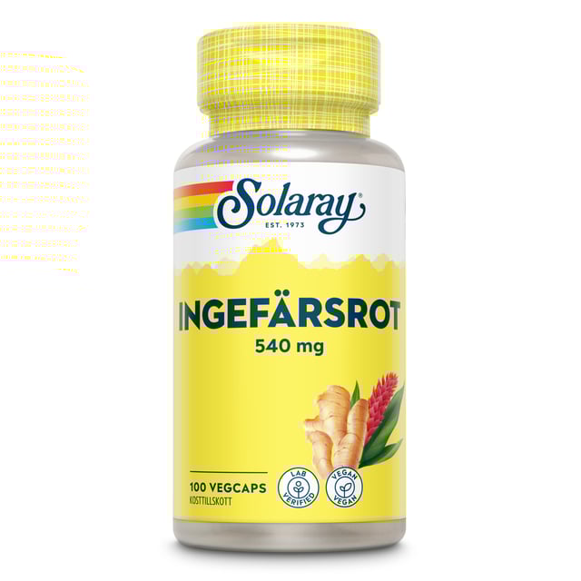 Solaray Ingefärsrot 100 kapslar | Vitaminer & kosttillskott - Immunförsvar | Apoteka