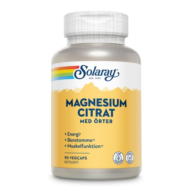 Solaray BioCitate Magnesium 90 kapslar | Vitaminer & kosttillskott - Vitaminer & mineraler - Magnesium,Vitaminer & kosttillskott - Leder & muskler | Apoteka
