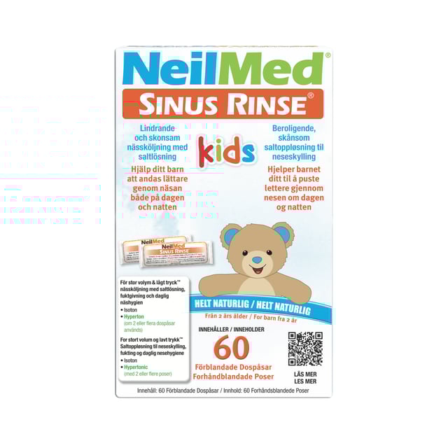 NeilMed Sinus Rinse Kids Saltpåsar Refill 60 st | Baby, barn & förälder - Lilla apoteket - Allergi hos barn - Pollenallergi hos barn,Baby, barn & förälder - Lilla apoteket - Förkylning hos barn - Nässpray för barn | Apoteka