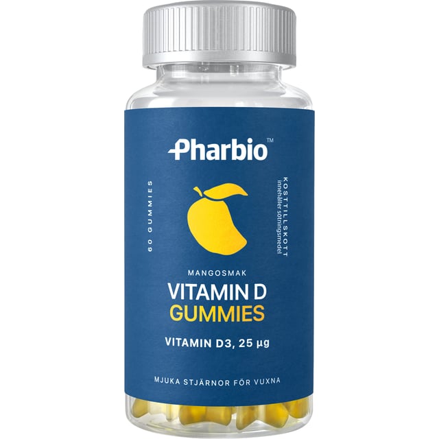 Pharbio Vitamin D Gummies 60 tuggtabletter | Vitaminer & kosttillskott - Vitaminer & mineraler - D-vitamin | Apoteka