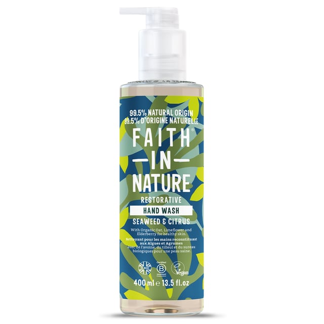 Faith in Nature Hand Wash-Seaweed & Citrus 400 ml | Hudvård - Händer & fötter - Handvård - Handtvål | Apoteka