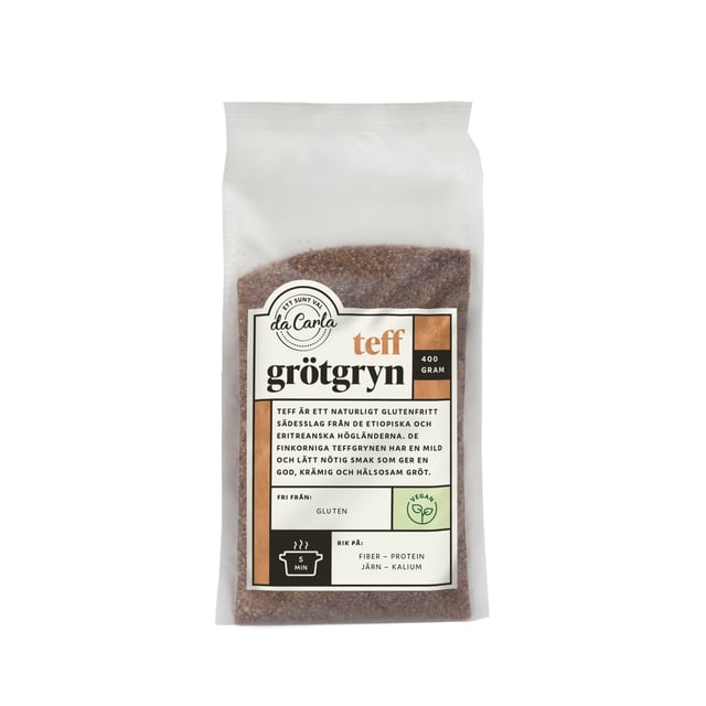 Da Carla Teff Grötgryn 400 g | Mat & dryck - Skafferi - Mjöl, gryn & bakmixer | Apoteka
