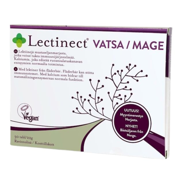 Lectinect Mage 30 tabletter | Mage & tarm - Matsmältning,Vitaminer & kosttillskott - Immunförsvar | Apoteka