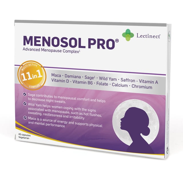 Lectinect Menosol PRO 40 kapslar | Vitaminer & kosttillskott - Hormonell balans | Apoteka
