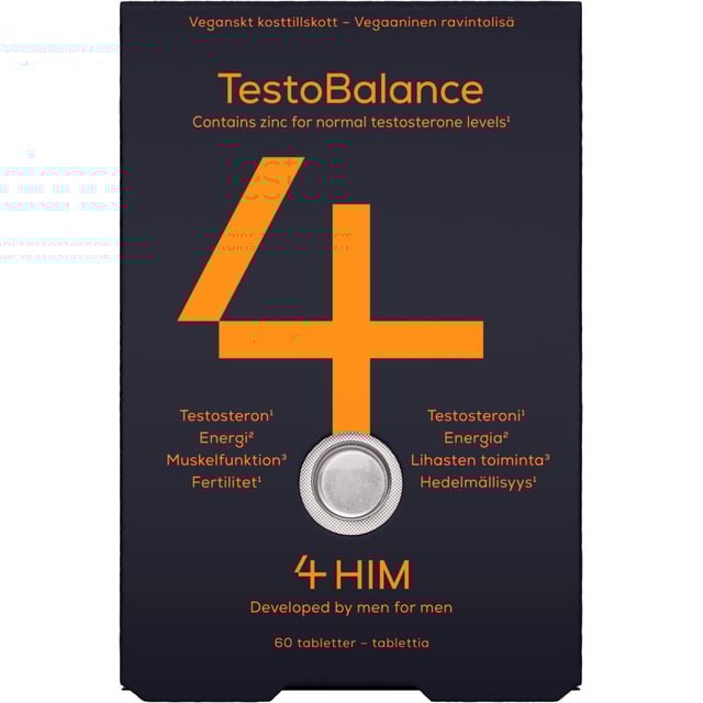 4Him TestoBalance 60 Tabletter | Vitaminer & kosttillskott - Vitaminer & mineraler - Multivitamin - Multivitamin för män,Vitaminer & kosttillskott - Energi & fokus | Apoteka