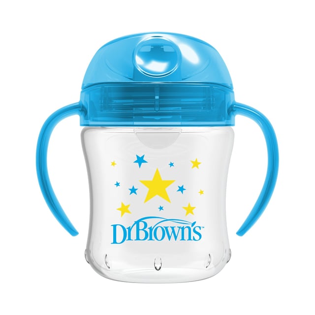 Dr.Brown 180ml Transition Cup Blue 6 mån+ | Baby, barn & förälder - Mata - Pipmuggar & glas | Apoteka