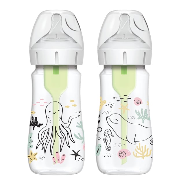 Dr.Brown WideNeck Options+ 270ml Ocean Designs 2 pack | Baby, barn & förälder - Mata - Nappflaskor för nyfödda,Baby, barn & förälder - Mata - Nappflaskor & vällingflaskor | Apoteka
