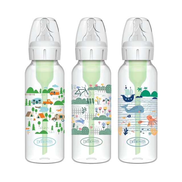 Dr.Brown 250ml NN Opt+ Landscape Bottle 3-pack | Baby, barn & förälder - Mata - Nappflaskor & vällingflaskor | Apoteka