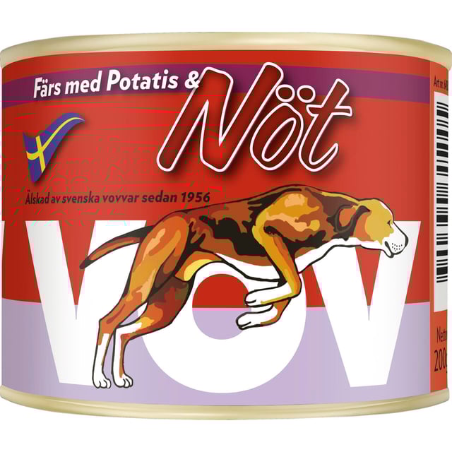 Vov Hundmat Nöt & Potatis 200 g