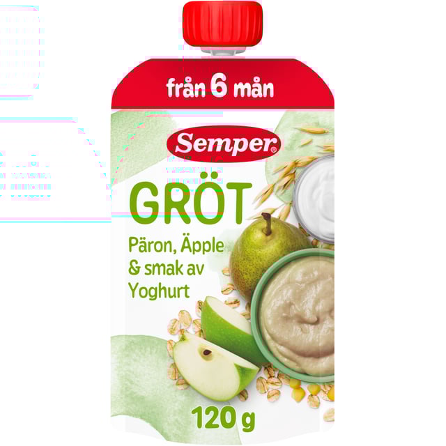 Semper Gröt Yoghurt Äpple & Päron 120 g | Mat & dryck - Barnmat - Gröt,Baby, barn & förälder - Barnmat - Gröt,Mat & dryck - Barnmat - Barnmat mellanmål,Baby, barn & förälder - Barnmat - Barnmat mellanmål | Apoteka