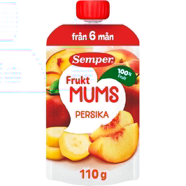 Semper Fruktmums Klämmis Persika 110 g | Baby, barn & förälder - Barnmat - Klämmisar,Mat & dryck - Barnmat - Barnmat mellanmål,Baby, barn & förälder - Barnmat - Barnmat mellanmål | Apoteka