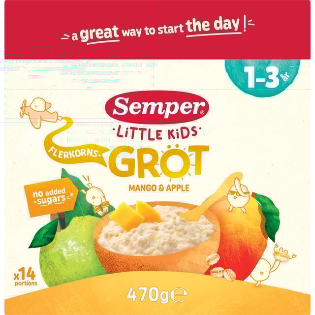 Semper Flerkornsgröt Apple/Mango 1-3 år | Baby, barn & förälder - Barnmat - Gröt | Apoteka