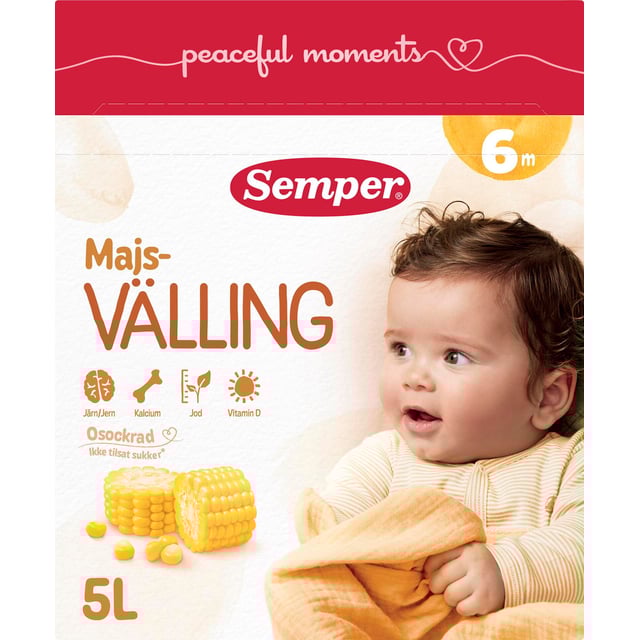 Semper Majsvälling 6 månader | Baby, barn & förälder - Barnmat - Välling | Apoteka