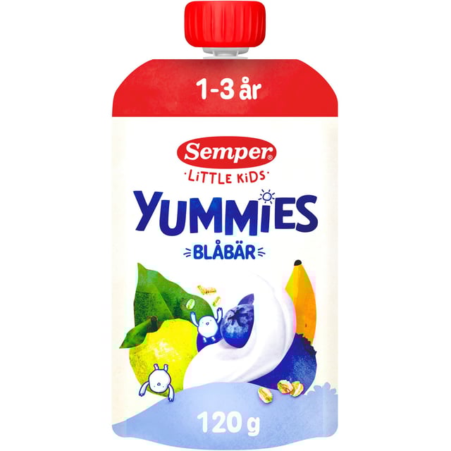 Semper Yummies Blåbär 1-3 år | Baby, barn & förälder - Barnmat - Klämmisar | Apoteka