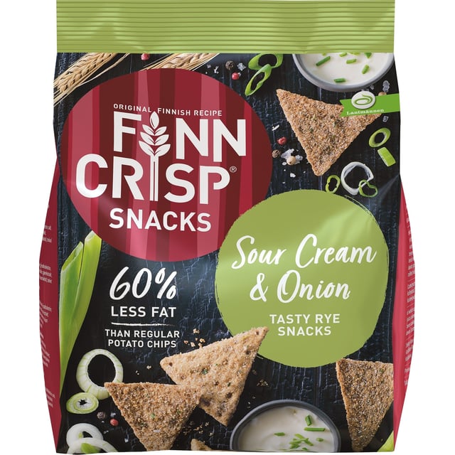 FINN CRISP Rye Snacks Sour Cream & Onion 150 g