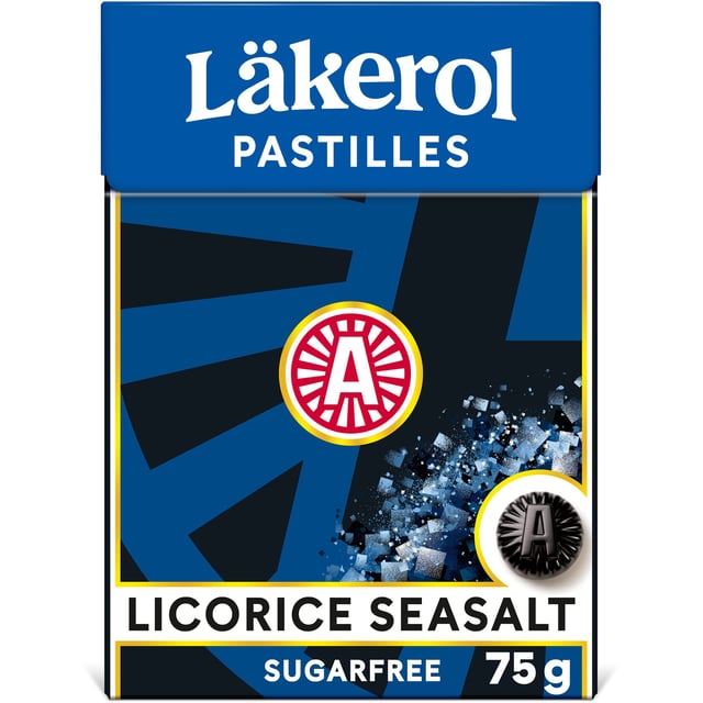Läkerol Licorice Seasalt Big Pack 75 g | Mat & dryck - Snacks & godis - Halstabletter | Apoteka