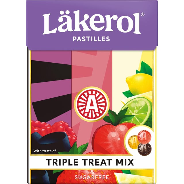 Läkerol Triple Treat Mix 75 g | Mat & dryck - Snacks & godis - Halstabletter | Apoteka