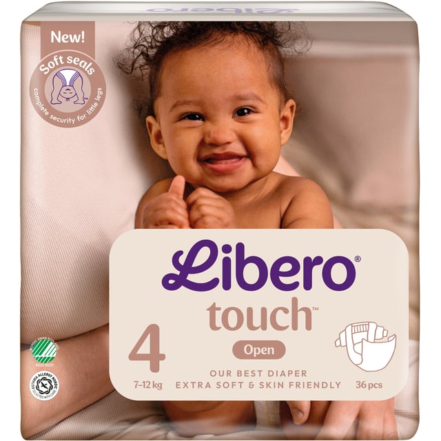 Libero Touch 4 Blöjor (7-12 kg) 36 st | Baby, barn & förälder - Blöjor & våtservetter - Blöjor | Apoteka
