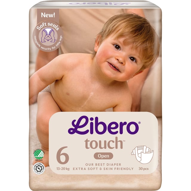 Libero Touch 6 Blöjor (13-20 kg) 30 st | Baby, barn & förälder - Blöjor & våtservetter - Blöjor | Apoteka