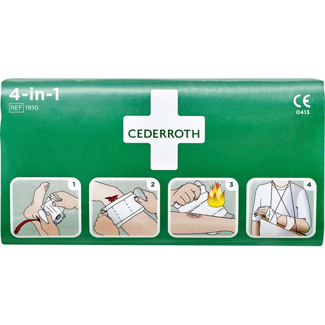Cederroth Första Hjälpen 4-i-1 Stor | Sår, bett & stick - Sår - Första hjälpen | Apoteka