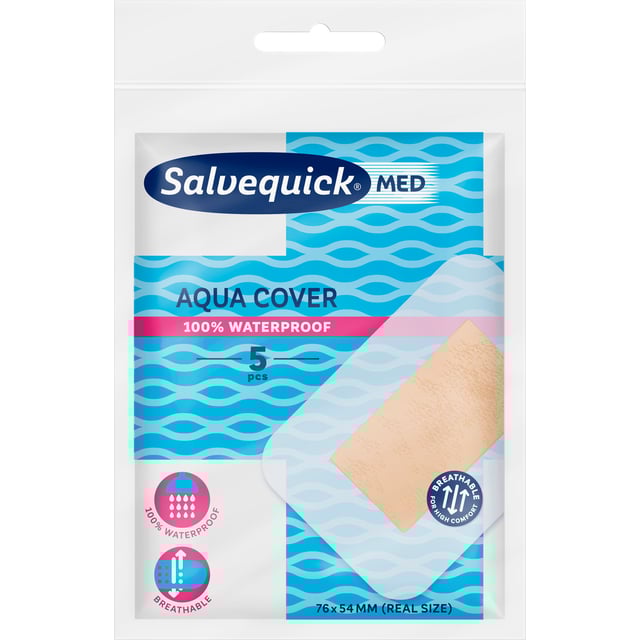 Salvemed Aqua maxi cover 5 st | Sår, bett & stick - Sår - Plåster - Universalplåster | Apoteka