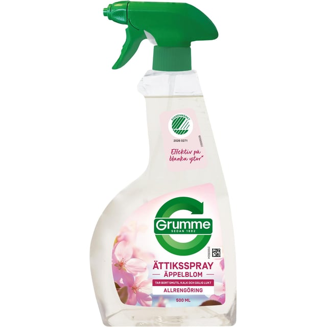 Grumme Ättiksspray Äppelblom Allrengöring 500 ml | Hushåll - Rengöringsmedel | Apoteka