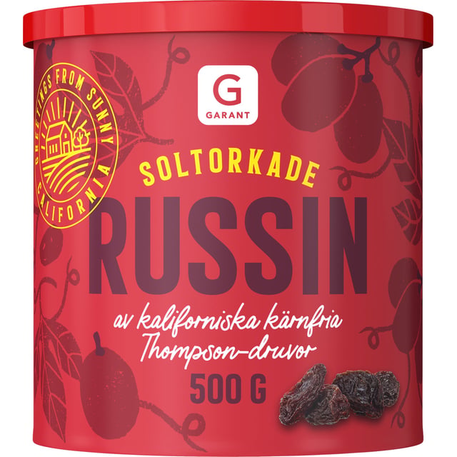 Garant Soltorkade Russin 500g
