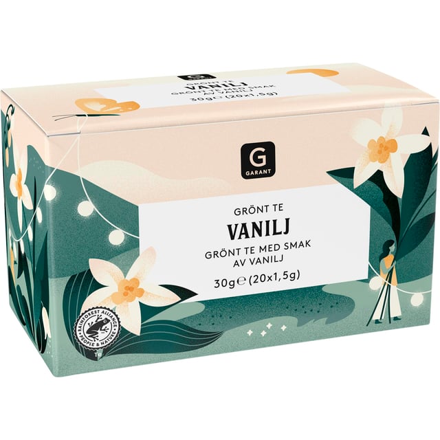 Garant Grönt Te Vanilj 20 st | Mat & dryck - Drycker - Te | Apoteka