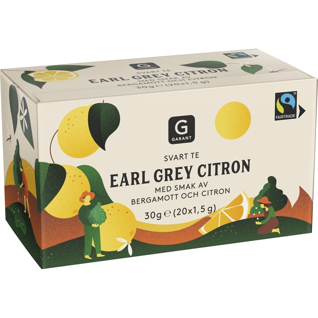 Garant Earl Grey Citron 20 tepåsar | Mat & dryck - Drycker - Te | Apoteka