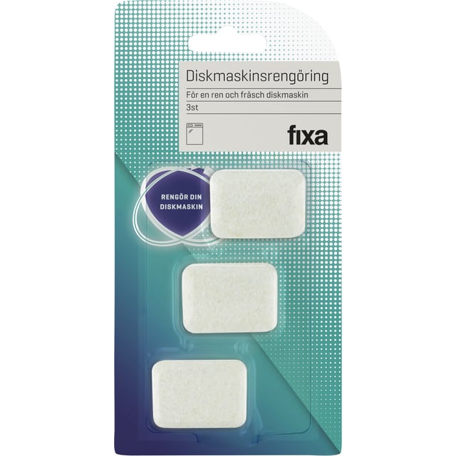 Fixa Diskmaskinsrengöring 3-pack | Hushåll - Diskmedel,Hushåll - Rengöringsmedel | Apoteka