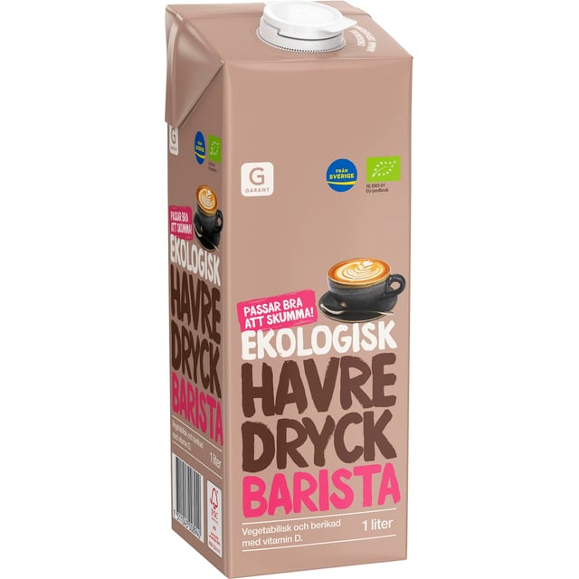 Garant Havredryck EKO 1 liter | Mat & dryck - Drycker - Växtbaserad dryck | Apoteka