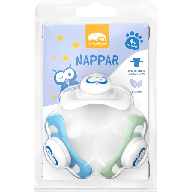 Minstingen Napp Uggla 4+ månader 3 st | Baby, barn & förälder - Nappar & napphållare - Nappar | Apoteka