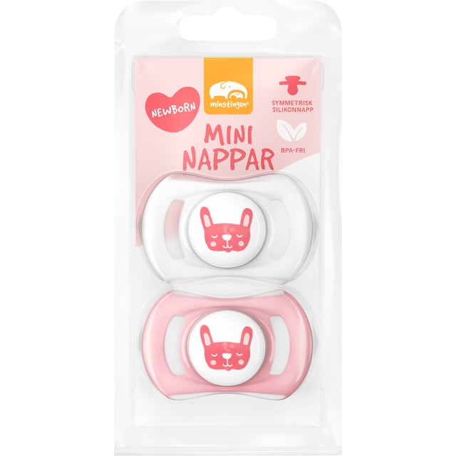 Minstingen Mini Napp Kanin 0+ månader 2 st | Baby, barn & förälder - Nappar & napphållare - Nappar för nyfödda | Apoteka