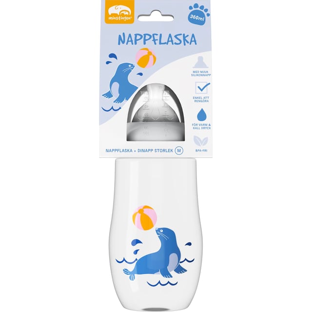 Minstingen Nappflaska Säl 360ml | Baby, barn & förälder - Mata - Nappflaskor & vällingflaskor | Apoteka