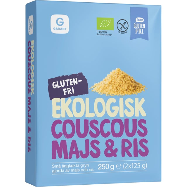 Garant Glutenfri Couscous Majs & Ris Eko 250 g | Mat & dryck - Skafferi - Bulgur, quinoa & couscous | Apoteka