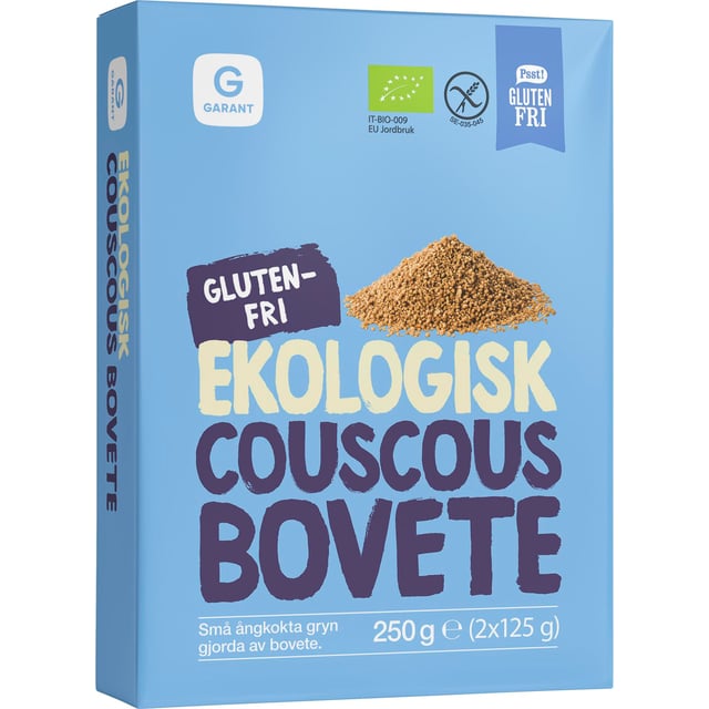 Garant Ekologisk Couscous Bovete 250 g | Mat & dryck - Skafferi - Bulgur, quinoa & couscous | Apoteka