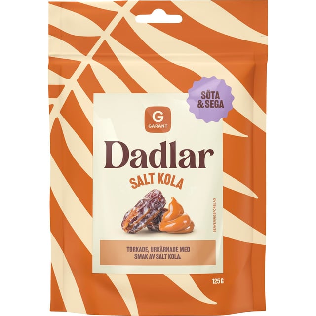 Garant Dadlar Salt Kola 125 g | Mat & dryck - Snacks & godis - Naturgodis | Apoteka