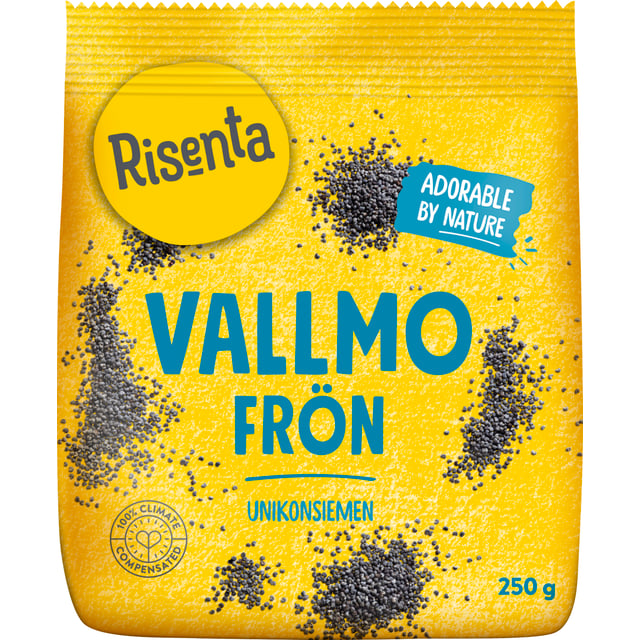 Risenta Vallmofrön 250 g | Mat & dryck - Skafferi - Torkad frukt, nötter & frön | Apoteka