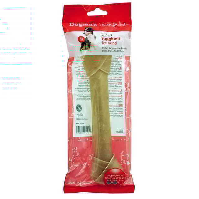 Dogman Tuggknut Hund Medium 22 cm 95 g | Djur - Djurgodis - Hundben & tuggben | Apoteka