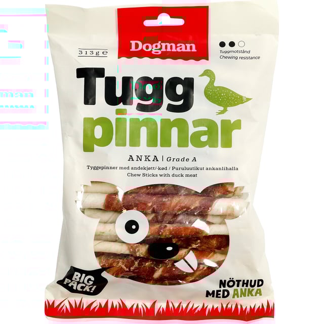 Dogman Tuggpinnar Anka 25 st | Djur - Djurgodis - Hundben & tuggben | Apoteka