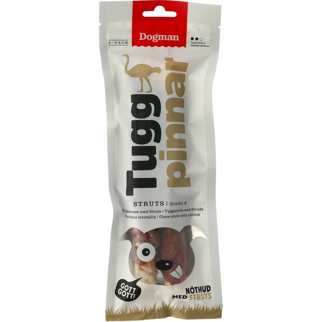 Dogman Tuggpinnar Struts 20cm 2 st | Djur - Djurgodis - Hundben & tuggben | Apoteka