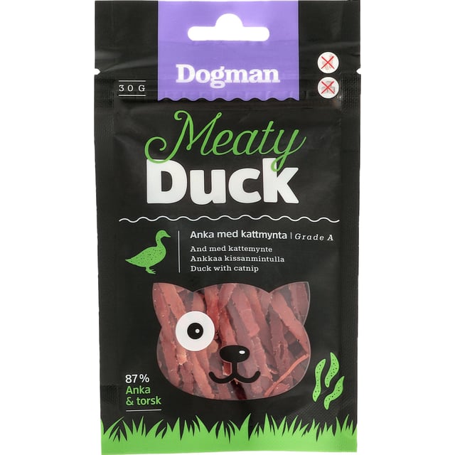 Dogman Anka med kattmynta 30g | Djur - Djurgodis - Kattgodis & kattgräs | Apoteka
