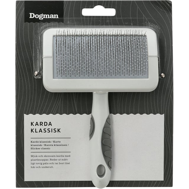 Dogman Greppvänlig Karda Klassisk Mjuk 1 st | Djur - Pälsvård - Pälsborstar & kammar | Apoteka