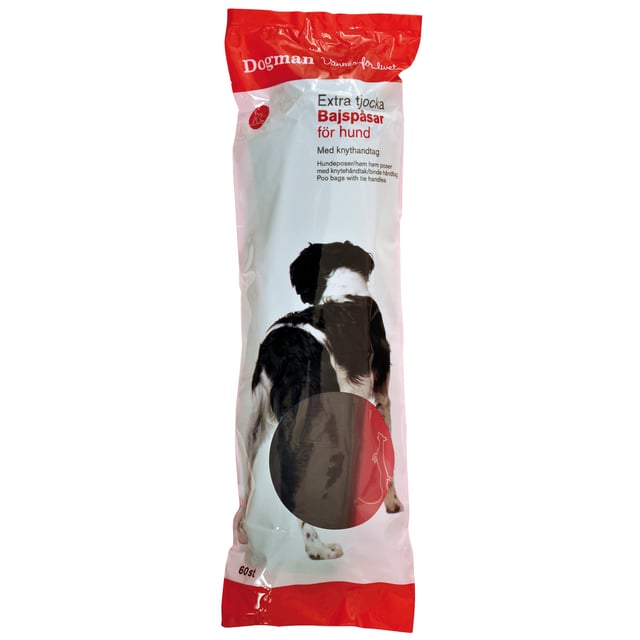 Dogman Bajspåse Knythandtag 60 st | Djur - Djurtillbehör - Hundbajspåsar | Apoteka