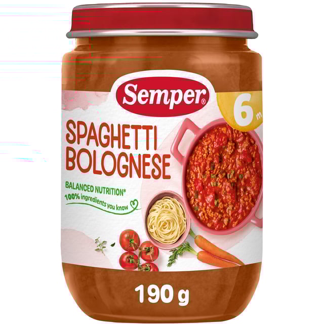 Semper Spagettiköttfärssås från 8 månader 190g | Baby, barn & förälder - Barnmat - Barnmat måltid | Apoteka