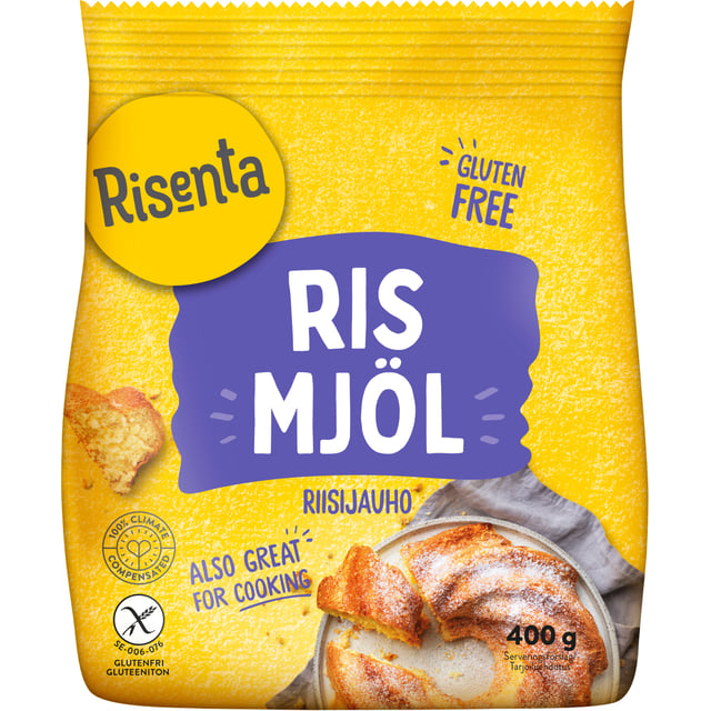 Risenta Rismjöl 400 g | Mat & dryck - Skafferi - Mjöl, gryn & bakmixer,Mat & dryck - Glutenfritt | Apoteka
