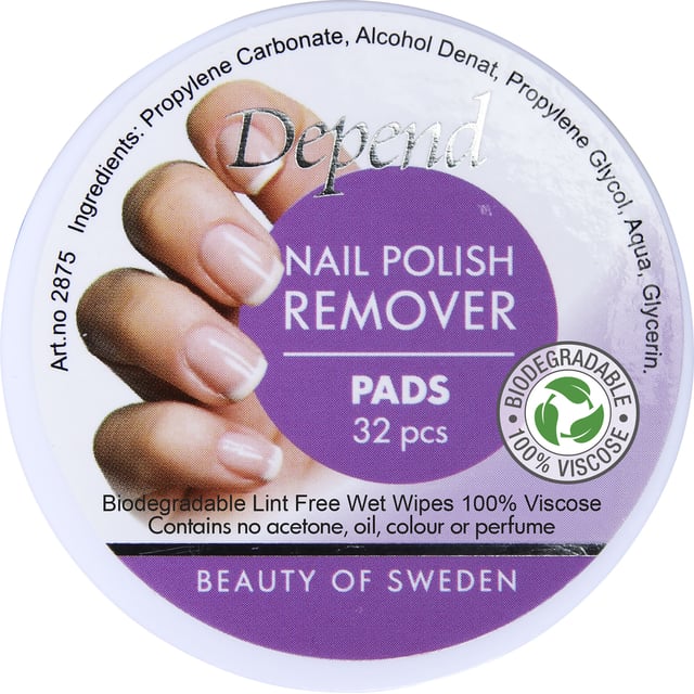 Depend Remover pads 32 st